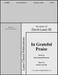 In Grateful Praise SATB choral sheet music cover